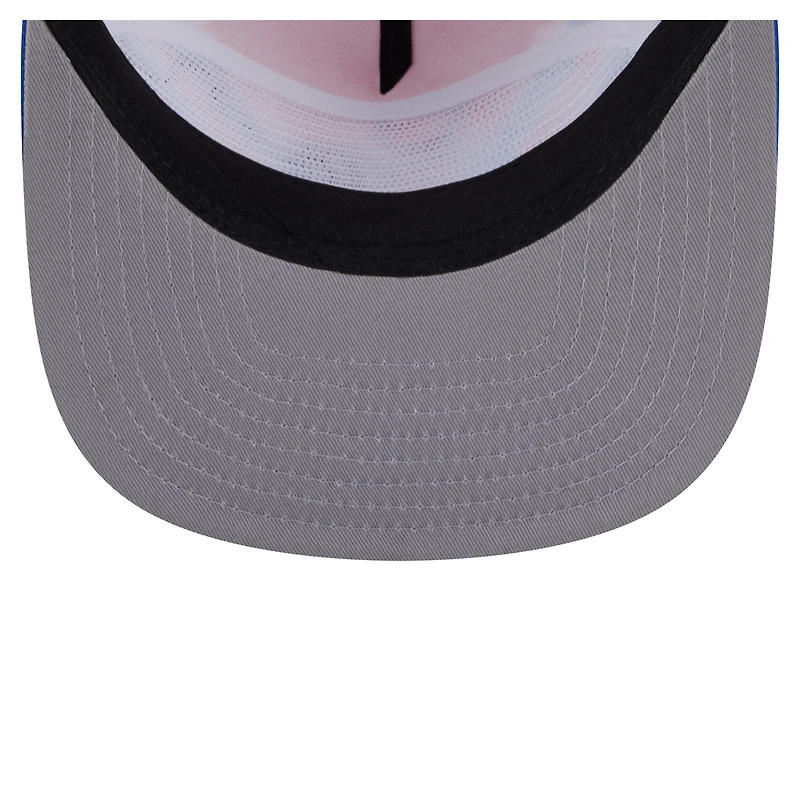 Casquette snapback de golf New Era bleu royal/rouge Philadelphia 76ers pour homme