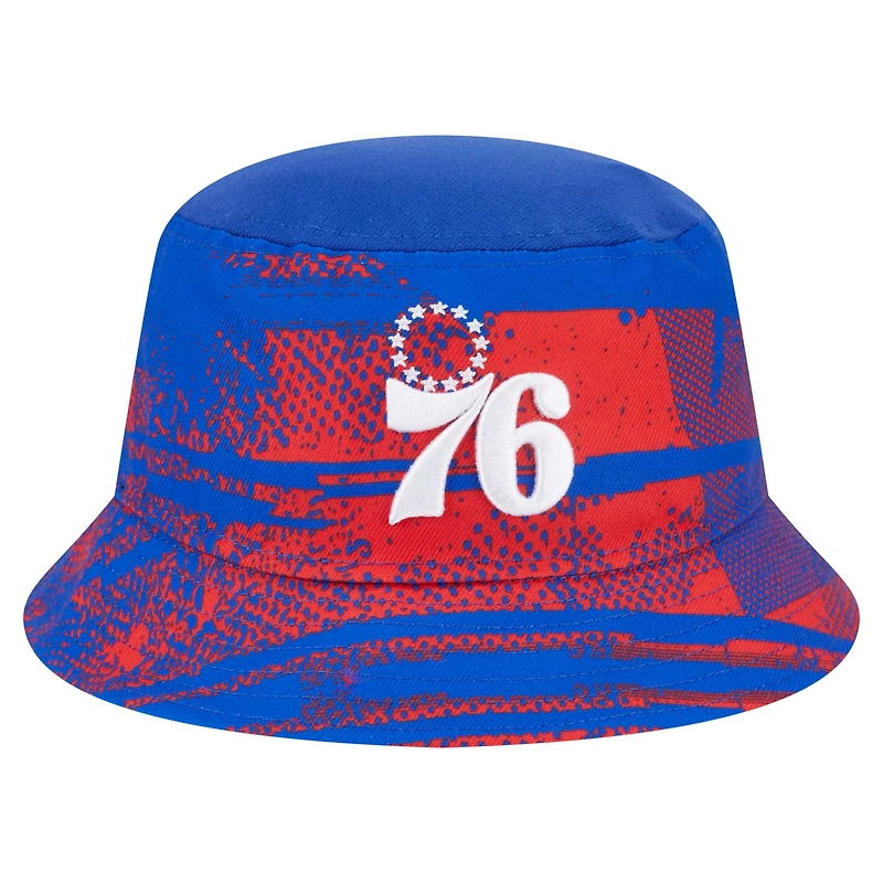 Men's New Era  Royal/Red Philadelphia 76ers Tip-Off Bucket Hat