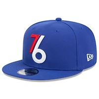 Casquette Snapback alternative Philadelphia 76ers 2024/25 City Edition 9FIFTY New Era Royal pour homme