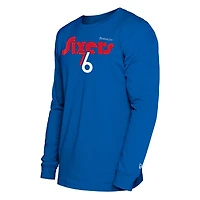 Men's New Era  Royal Philadelphia 76ers 2024/25 City Edition Long Sleeve T-Shirt