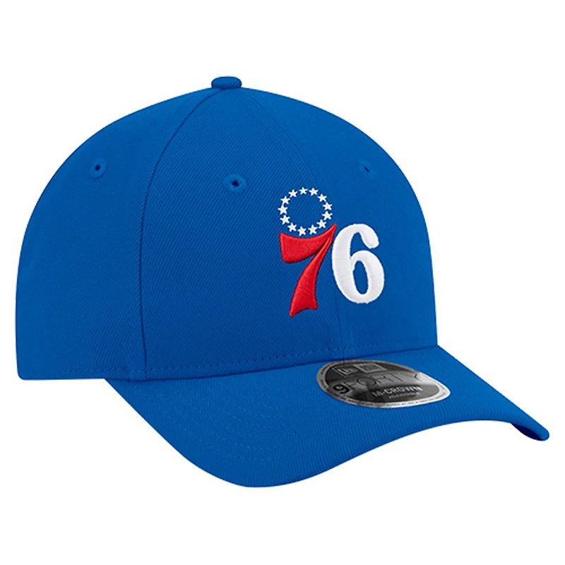 Men's New Era Royal Philadelphia 76ers 9FORTY Stock M-Crown Adjustable Hat