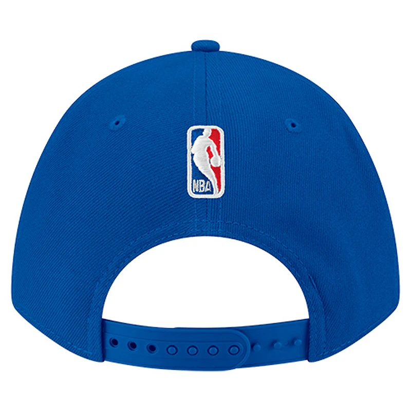 Men's New Era Royal Philadelphia 76ers 9FORTY Stock M-Crown Adjustable Hat