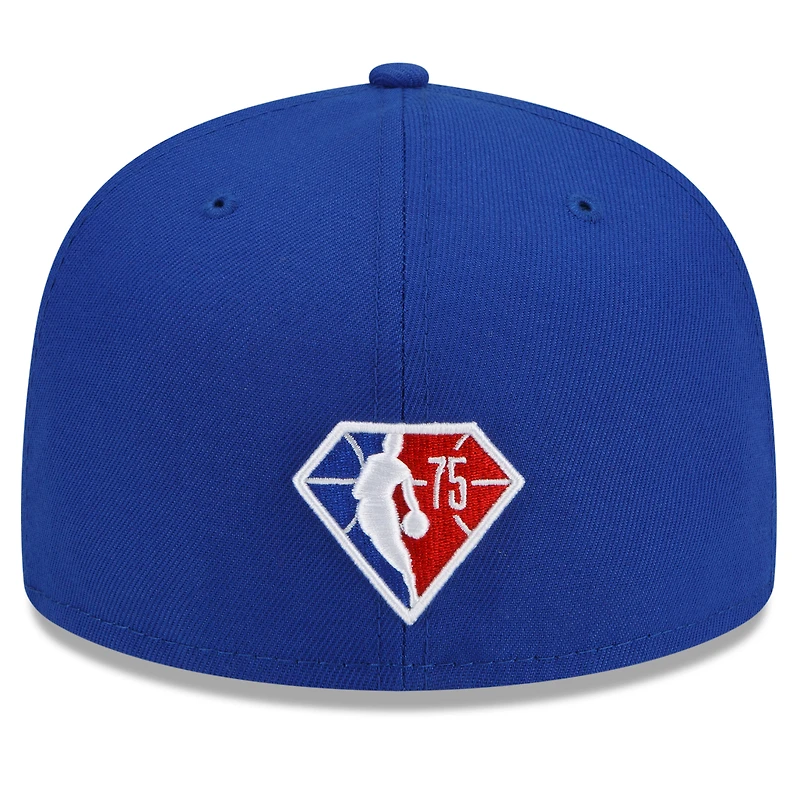 Casquette ajustée 59FIFTY Royal Philadelphia 76ers de New Era pour homme