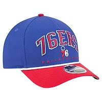 Men's New Era  Royal Philadelphia 76ers Bold Arch COOLERA 9FORTY A-Frame M-Crown Adjustable Hat