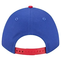 Men's New Era  Royal Philadelphia 76ers Bold Arch COOLERA 9FORTY A-Frame M-Crown Adjustable Hat