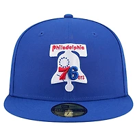 Casquette ajustée New Era Royal Philadelphia 76ers Core Logo 59FIFTY pour homme