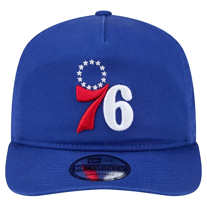 Men's New Era  Royal Philadelphia 76ers Cotton 19TWENTY Adjustable Hat