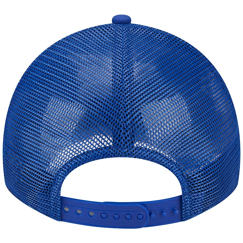 Casquette ajustable 9TWENTY New Era Royal Philadelphia 76ers Distinct Side Patch Trucker pour hommes