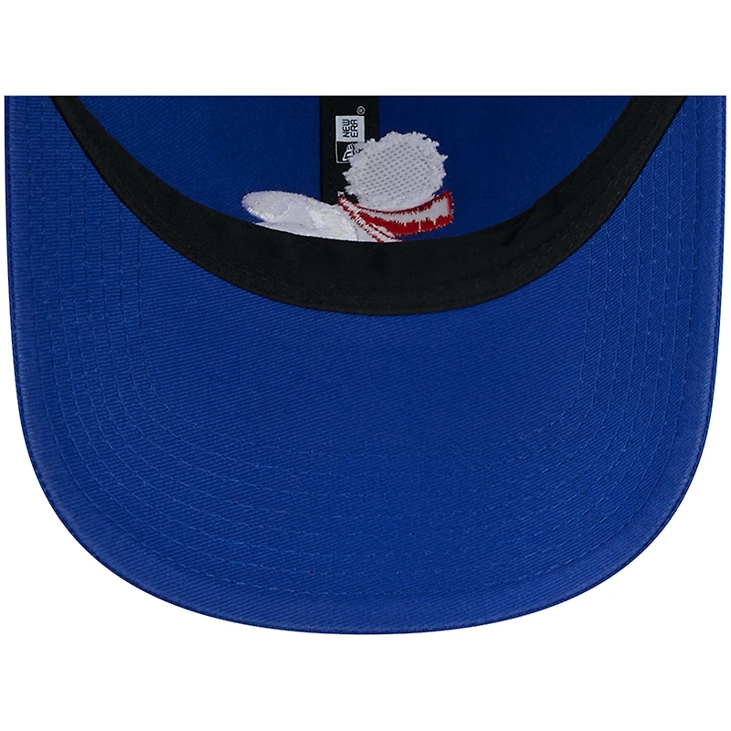 Casquette ajustable 9TWENTY New Era Royal Philadelphia 76ers Distinct Side Patch Trucker pour hommes