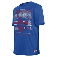 Men's New Era Royal Philadelphia 76ers Enzyme Wash Oversized T-Shirt