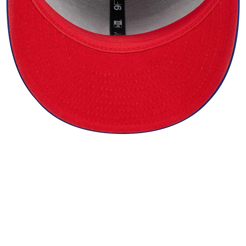 Casquette Snapback 9FIFTY Royal Philadelphia 76ers Gameday New Era pour homme