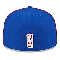 Casquette ajustée 59Fifty passepoilée et floquée Royal Philadelphia 76ers New Era pour homme