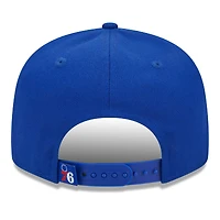 Casquette Snapback 9FIFTY avec logo latéral des Royal Philadelphia 76ers New Era pour homme