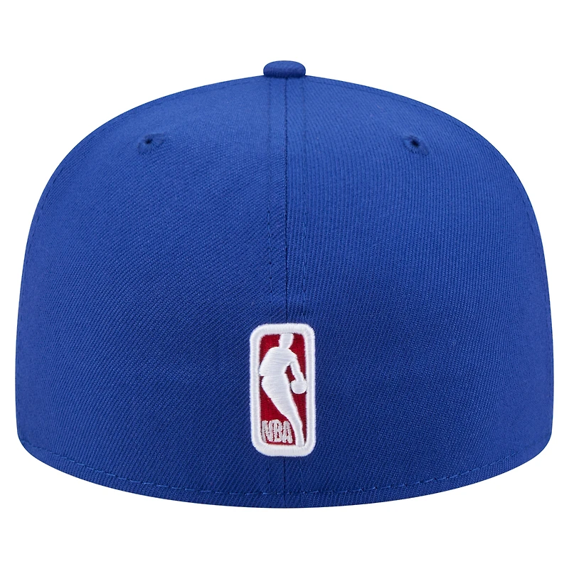Casquette ajustée New Era Royal Philadelphia 76ers State Stitch 59FIFTY pour homme