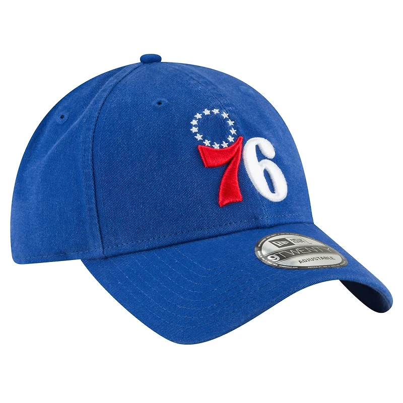 Casquette ajustable Royal Philadelphia 76ers Team 2.0 9TWENTY New Era pour homme