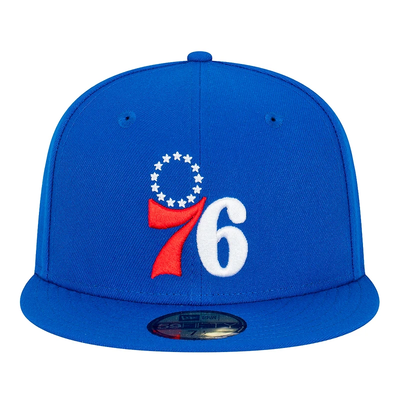 Men's New Era Royal Philadelphia 76ers Team 59FIFTY Fitted Hat