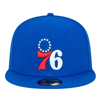 Men's New Era  Royal Philadelphia 76ers Team 59FIFTY Fitted Hat
