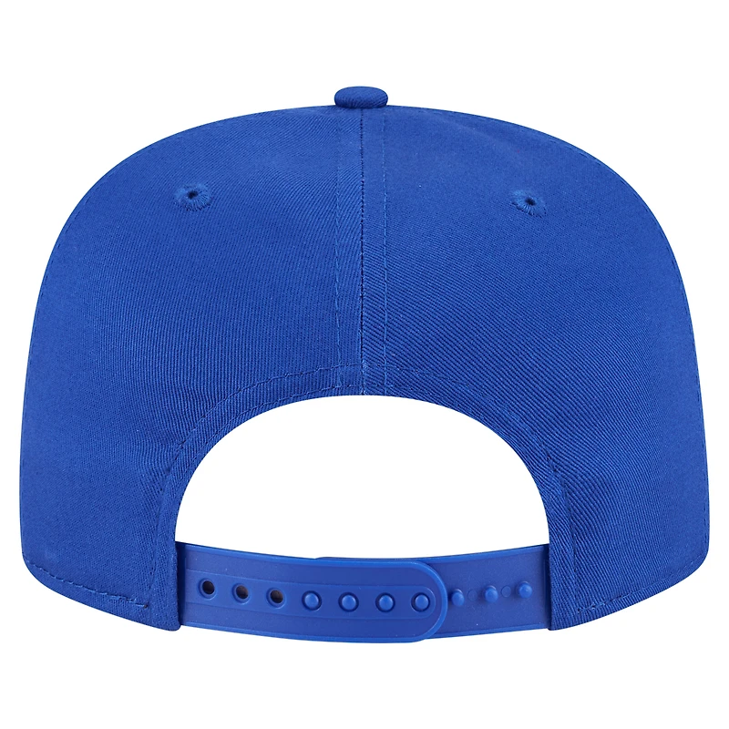 Men's New Era Royal Philadelphia 76ers Team Text Golfer Snapback Hat