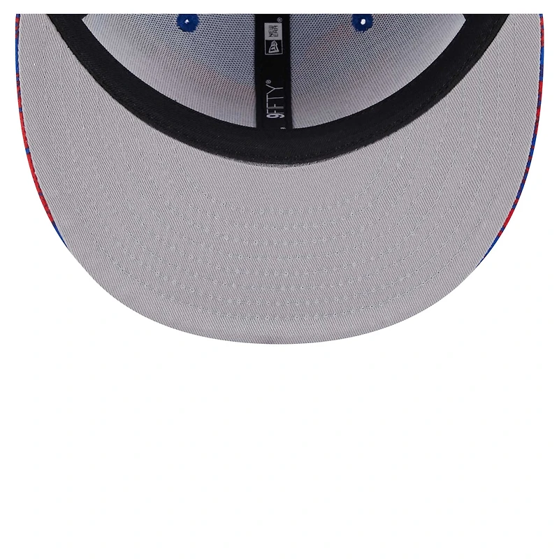 Men's New Era Royal Philadelphia 76ers Tip-Off 9FIFTY Snapback Hat