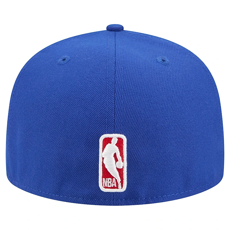 Casquette ajustée New Era Royal Philadelphia 76ers Tri-Hit 59Fifty pour homme