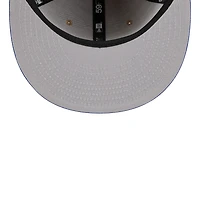 Men's New Era Tan/Royal Philadelphia 76ers 2024 NBA Draft 59FIFTY Fitted Hat