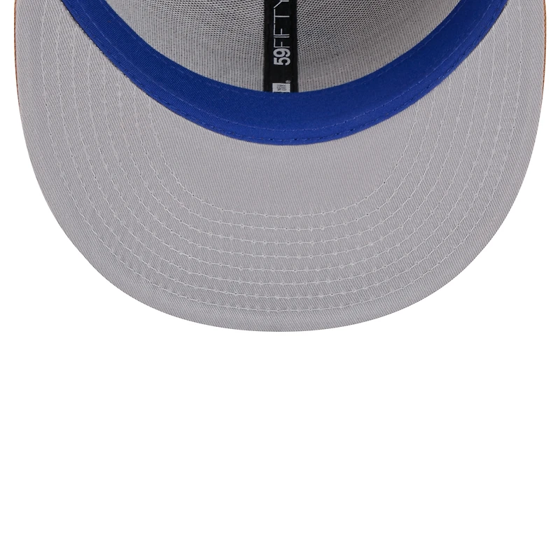 Men's New Era Tan Philadelphia 76ers Color Pack 59FIFTY Fitted Hat