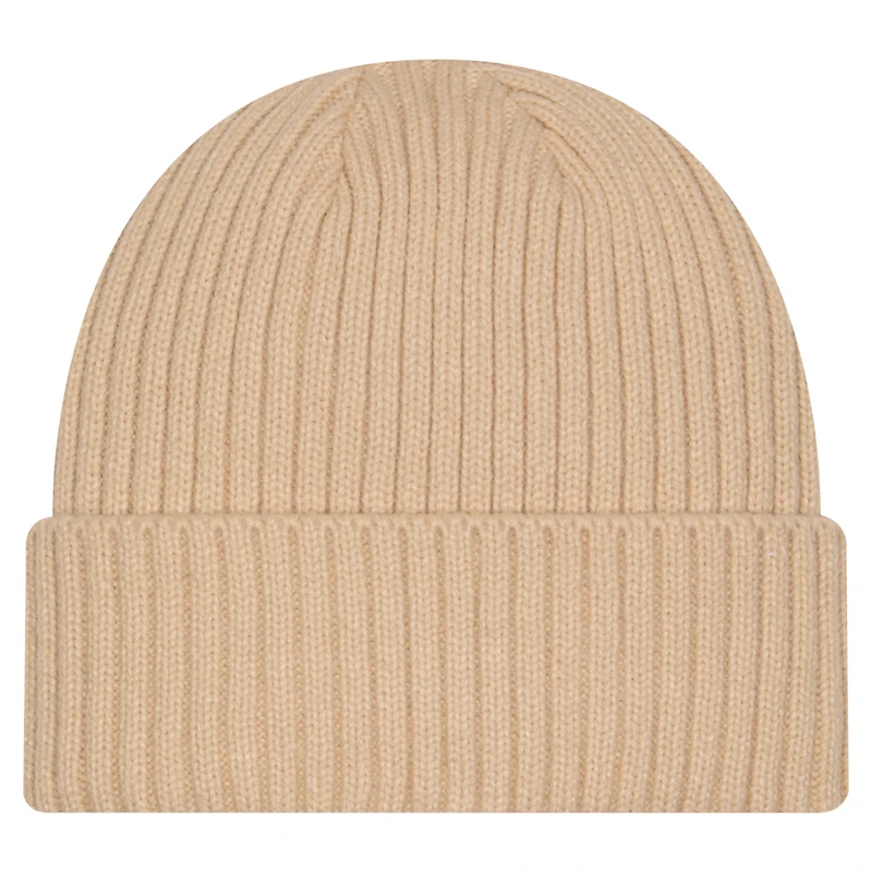 Bonnet à revers en tricot beige Philadelphia 76ers Color Pack pour homme New Era