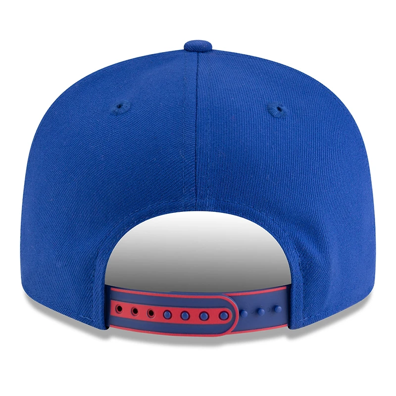 Men's New Era White/Blue Philadelphia 76ers 2025 NBA Tip Off Split Panel 9FIFTY Snapback Hat