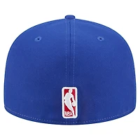 Men's New Era  White/Royal Philadelphia 76ers Repeat 59Fifty Fitted Hat