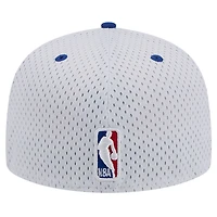 Men's New Era White/Royal Philadelphia 76ers Throwback 2Tone 59FIFTY Fitted Hat
