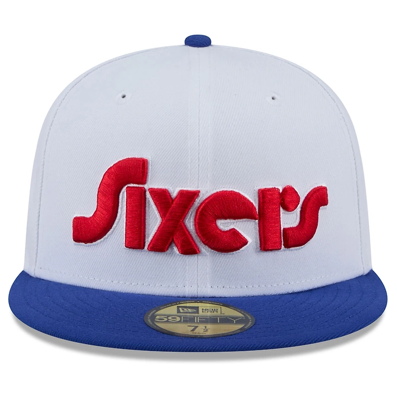 Men's New Era  White Philadelphia 76ers 2024/25 City Edition 59FIFTY Fitted Hat
