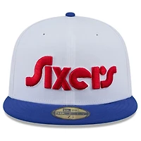 Men's New Era  White Philadelphia 76ers 2024/25 City Edition 59FIFTY Fitted Hat