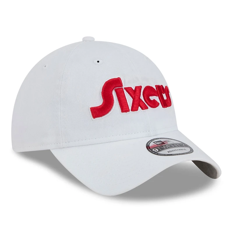 Casquette ajustable Philadelphia 76ers 2024/25 City Edition 9TWENTY pour homme New Era blanche