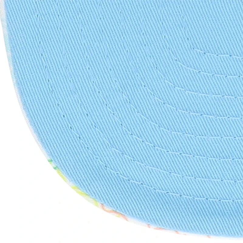 Casquette réglable de golfeur New Era pour hommes des Philadelphia 76ers Palm Trees and Waves blanche