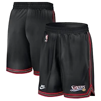 Men's Nike Black Philadelphia 76ers Classic Edition Hardwood Classics Premium DNA Shorts