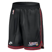 Men's Nike Black Philadelphia 76ers Classic Edition Hardwood Classics Premium DNA Shorts