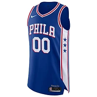 Nike Philadelphia 76ers bleu pour homme - Maillot authentique personnalisé Édition Icon