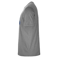 T-shirt d'entraînement Nike authentique des Philadelphia 76ers pour homme, couleur charbon