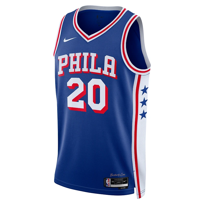 Maillot Nike Jared McCain Royal Philadelphia 76ers Swingman pour homme - Édition Icon