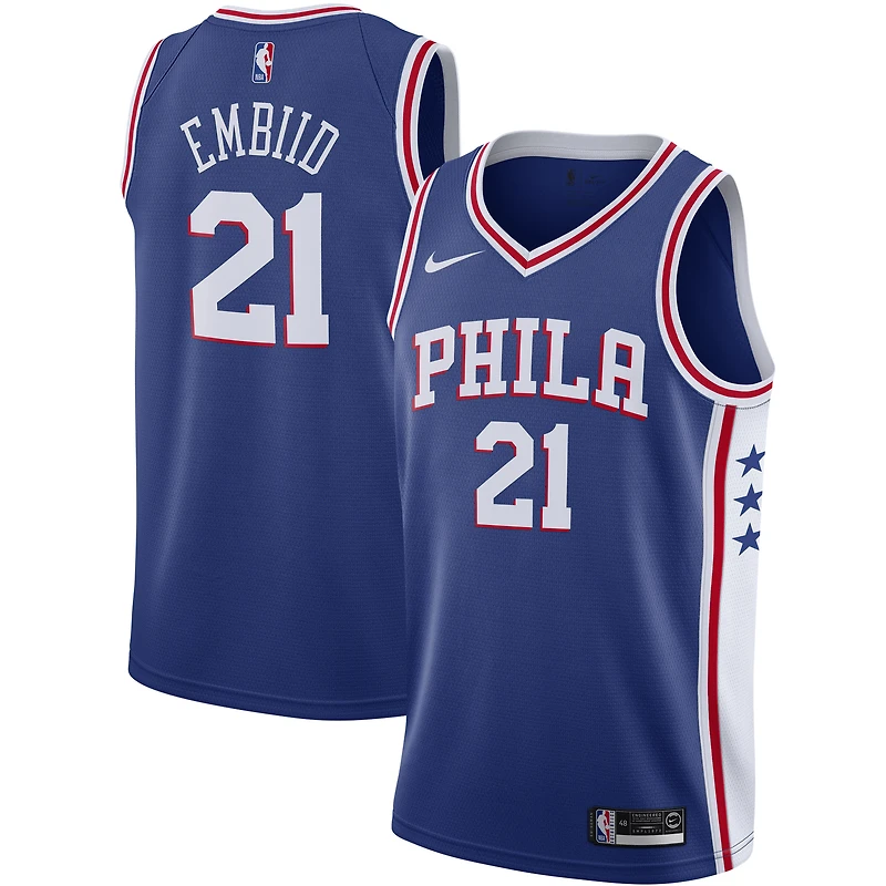 Maillot Nike Joel Embiid Royal Philadelphia 76ers 2019/2020 Swingman pour Homme - Icon Edition