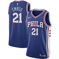 Maillot Nike Joel Embiid Royal Philadelphia 76ers 2019/2020 Swingman pour Homme - Icon Edition