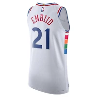 Men's Nike Joel Embiid White Philadelphia 76ers 2024/25 Authentic Player Jersey - City Edition