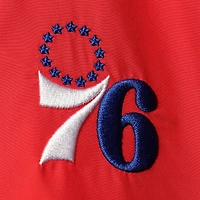 Nike - Rouge/Royal Philadelphia 76ers 75th Anniversary Courtside Windrunner Raglan Hoodie Veste entièrement zippée