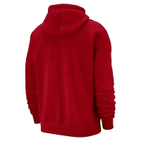 Nike Philadelphia 76ers Courtside Versus Stitch Split Sweat à capuche rouge pour homme
