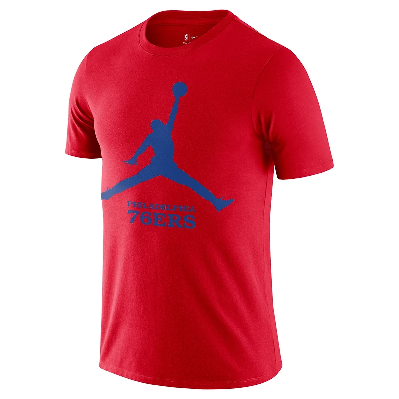 T-shirt Jumpman essentiel Nike des Philadelphia 76ers pour homme rouge