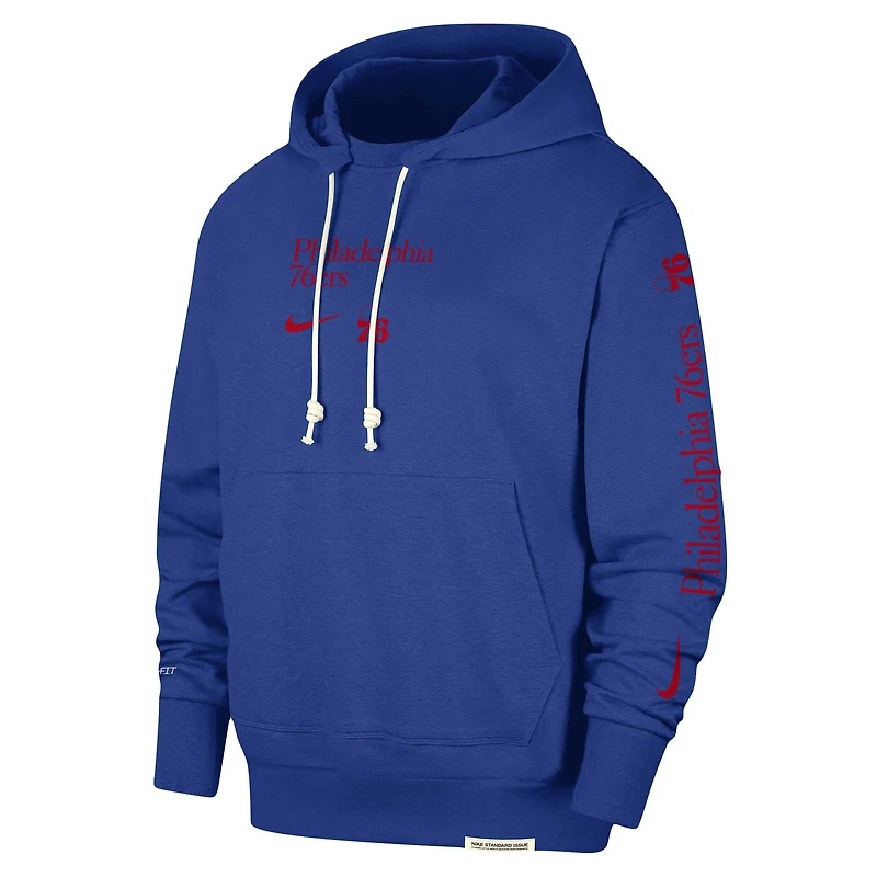 Sweat à capuche Nike Royal Philadelphia 76ers Authentic Performance pour homme