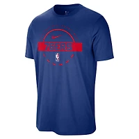 T-shirt d'entraînement authentique Nike Royal Philadelphia 76ers pour homme