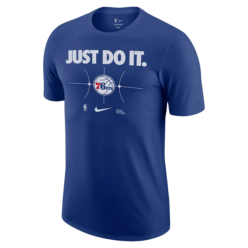 T-shirt Nike Royal Philadelphia 76ers Just Do It pour homme