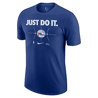 T-shirt Nike Royal Philadelphia 76ers Just Do It pour homme
