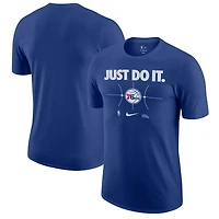 T-shirt Nike Royal Philadelphia 76ers Just Do It pour homme